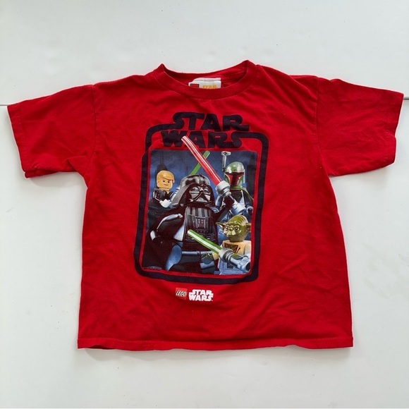 Lego Star Wars‎ Shirt Kids Size 6/7 Red - Picture 1 of 8